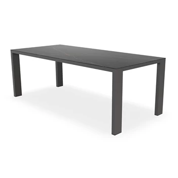 Eettafel Edge blad Dekton donkere marmerlook Bert Plantagie