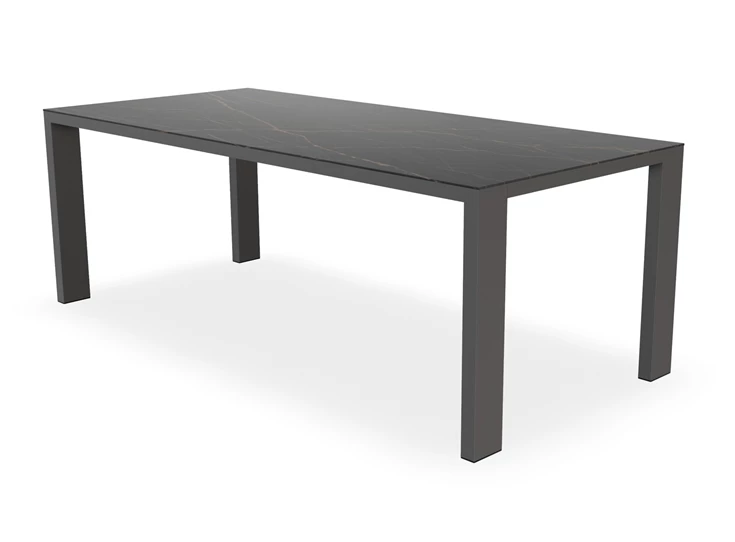 Eettafel Edge blad Dekton donkere marmerlook Bert Plantagie