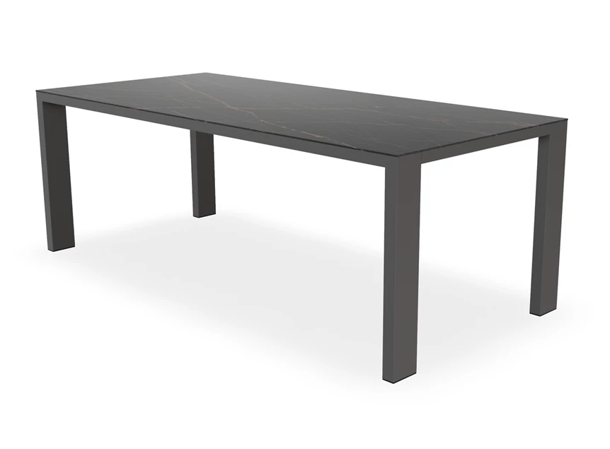 Eettafel Edge blad Dekton donkere marmerlook Bert Plantagie