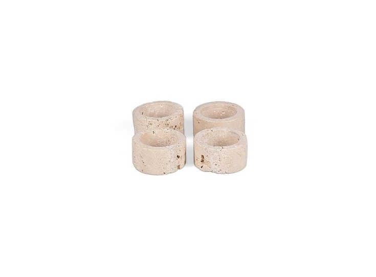 Servetring 5cm travertin Opus - set/4