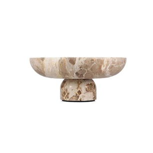 Sierschaal 25,5xH5cm marmer beige Opus