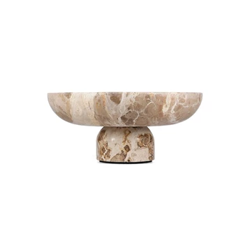 Sierschaal 25,5xH5cm marmer beige Opus