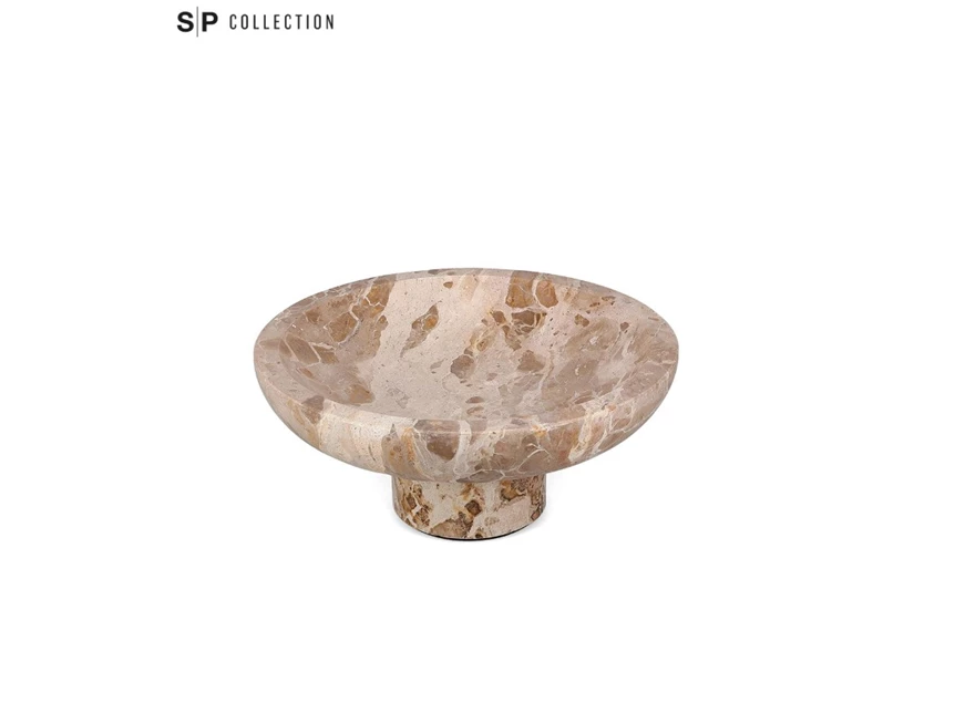 Sierschaal 25,5xH5cm marmer beige Opus extra