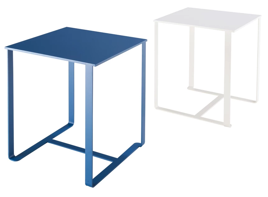 Set Bijzettafel Clyde metaal blauw wit Bert Plantagie