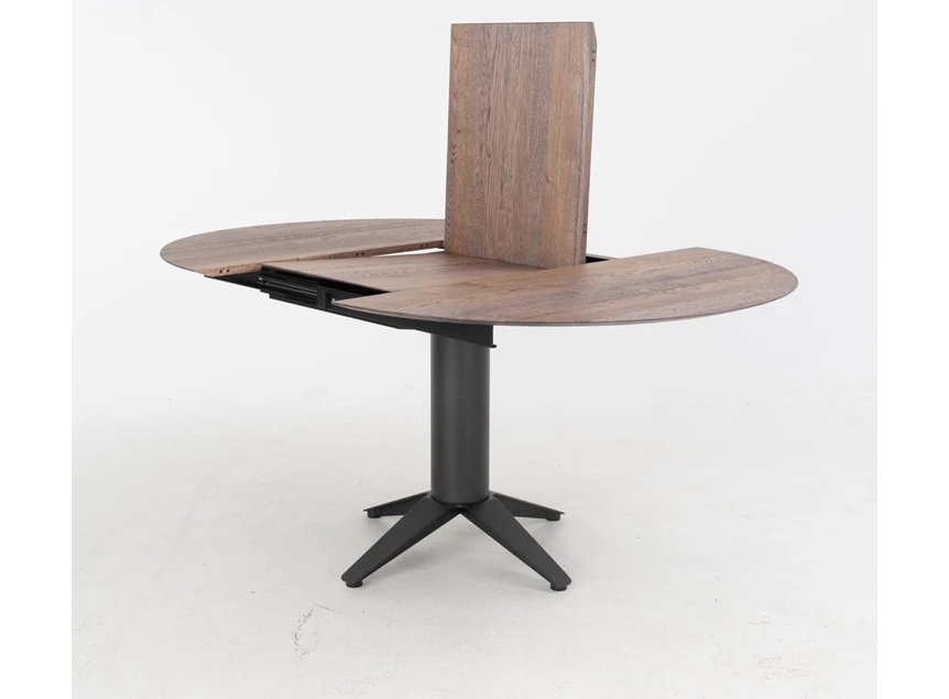Open Verlengbare tafel Bloom rond massief hout eik Bert Plantagie