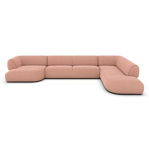 Hoeksalon Rozan met longchair stof oud roze Bert Plantagie