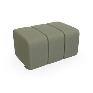 Poef hocker Bond Big Low stof olijfgroen Bert Plantagie