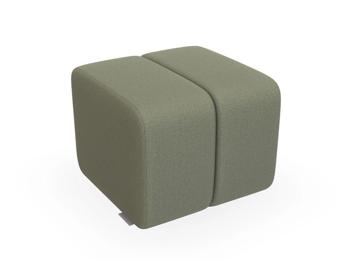 Poef hocker Bond Small Low stof olijfgroen Bert Plantagie
