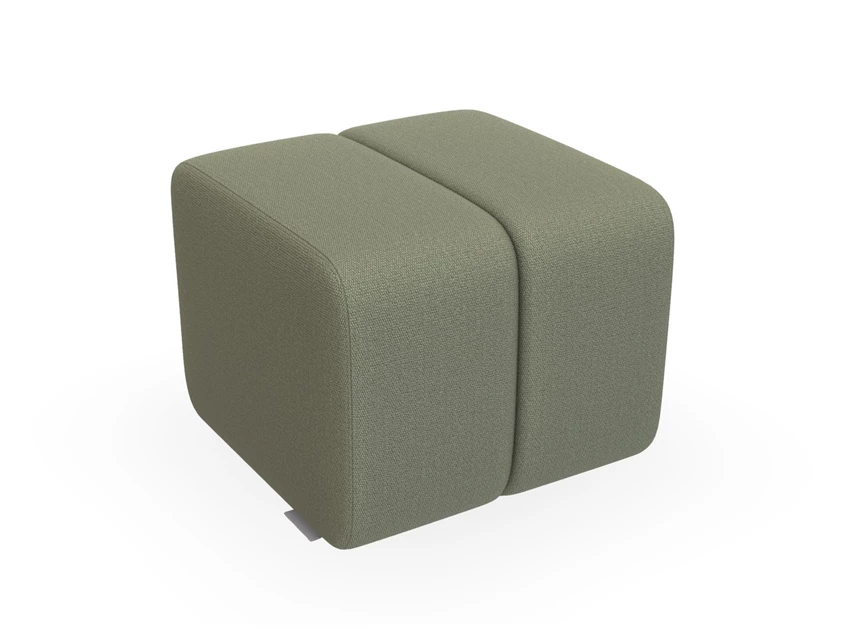 Poef hocker Bond Small Low stof olijfgroen Bert Plantagie