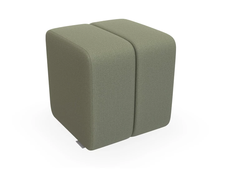 Poef hocker Bond Small High stof olijfgroen Bert Plantagie