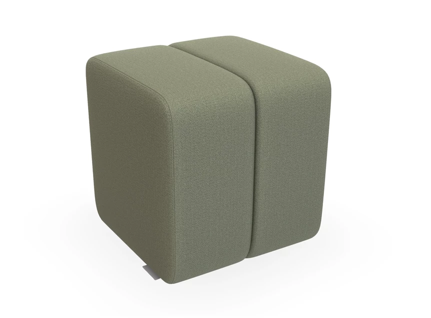Poef hocker Bond Small High stof olijfgroen Bert Plantagie