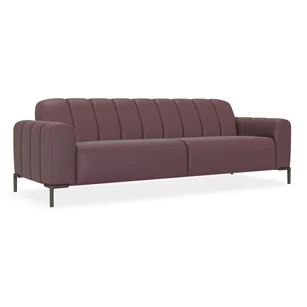 Salon canapé 3-zit Bond leder aubergine Bert Plantagie