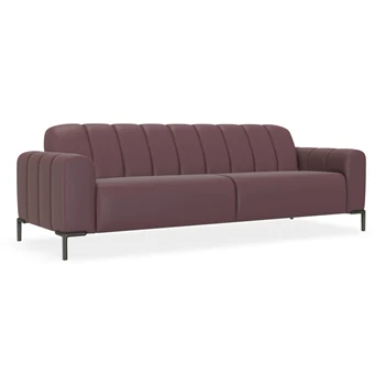 Salon canapé 3-zit Bond leder aubergine Bert Plantagie
