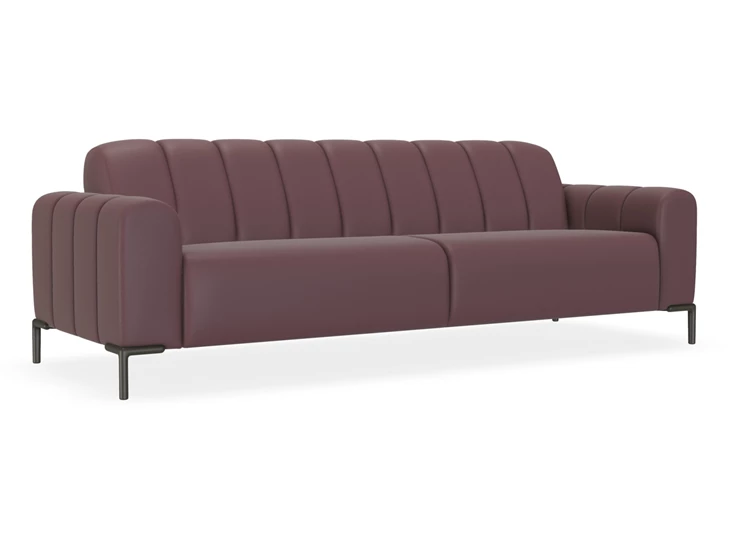 Salon canapé 3-zit Bond leder aubergine Bert Plantagie