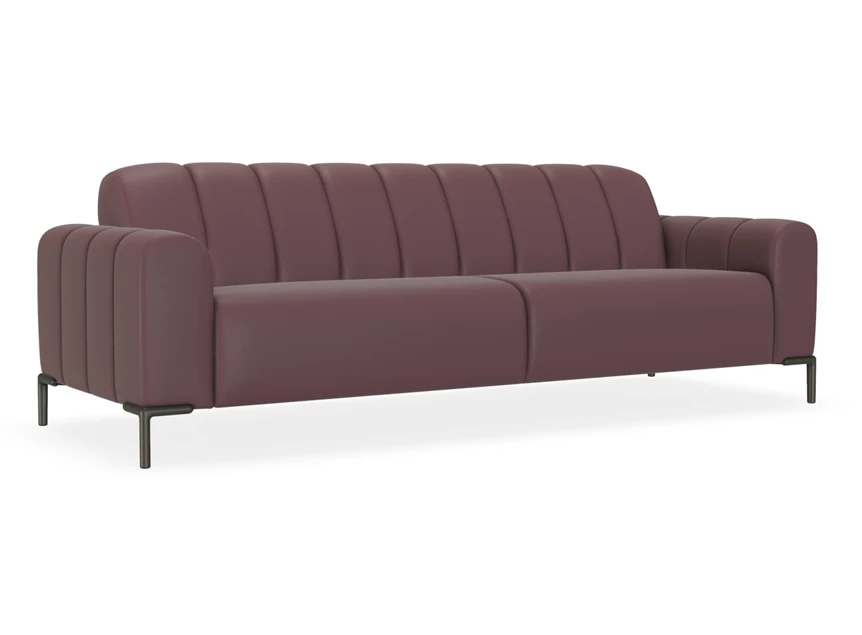 Salon canapé 3-zit Bond leder aubergine Bert Plantagie
