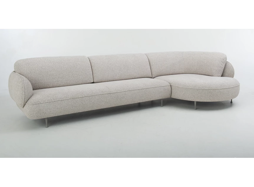 Salon Arizona met longchair island stof beige Bert Plantagie