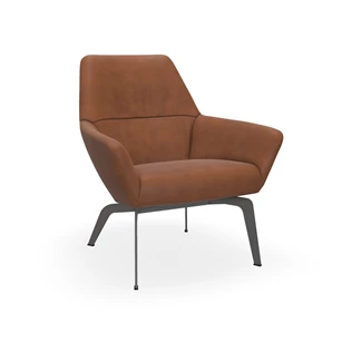 Bijzetzetel Zyba Four Low Z22 leder cognac Bert Plantagie