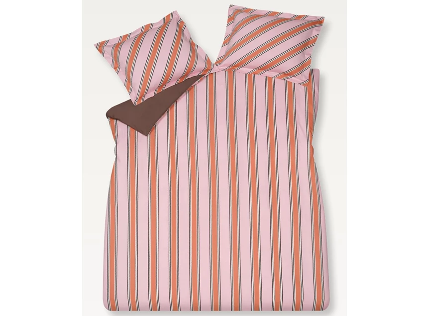 Preppy stripe 1p 140x200/220+1sloop /pink