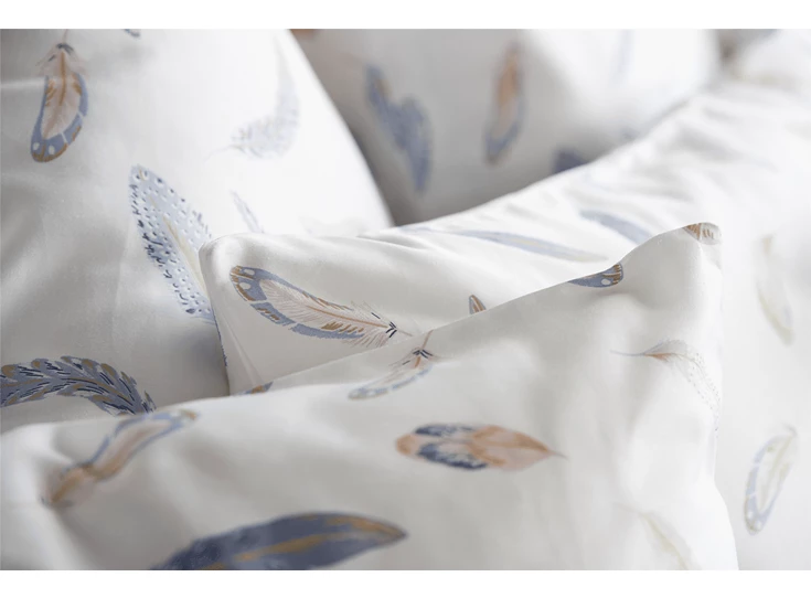 11901030.02 Twenthe dekbedovertrek feather blue 240x200/220cm detail