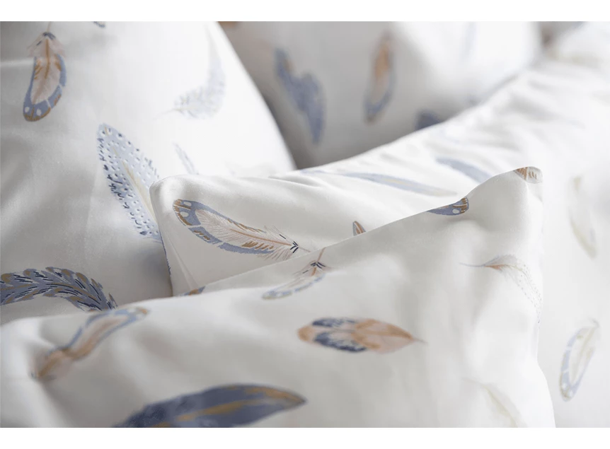 11901030.02 Twenthe dekbedovertrek feather blue 240x200/220cm detail