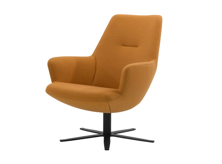 Bijzetzetel Maple MS32 slim stof oker geel Bert Plantagie