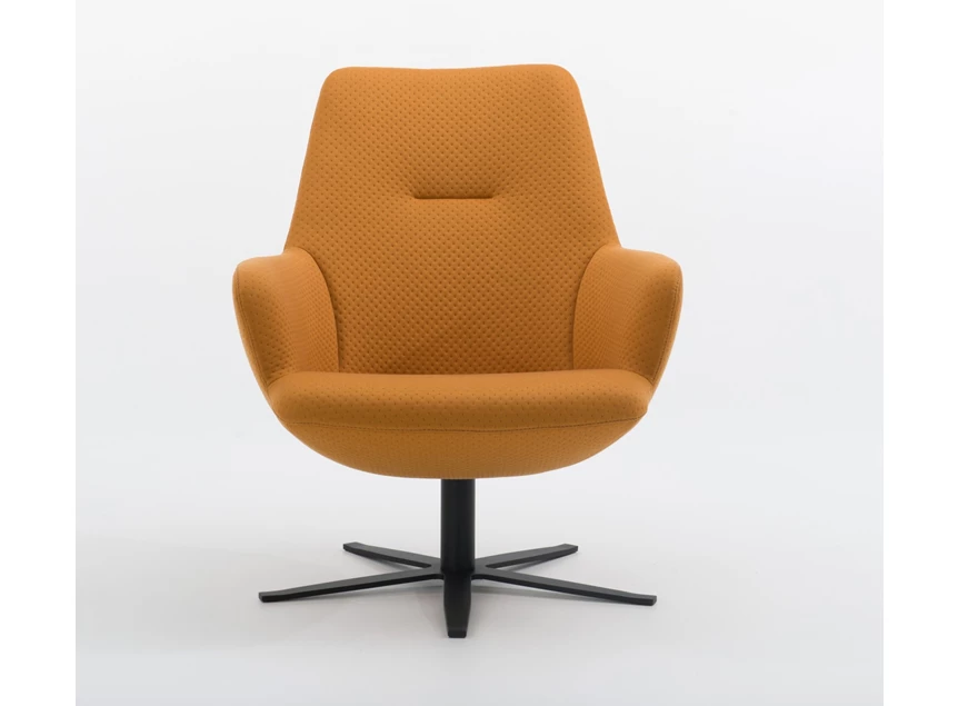 Front Bijzetzetel Maple MS32 slim stof oker geel Bert Plantagie