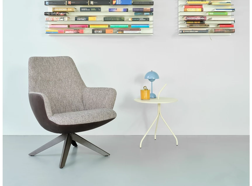 Sfeerfoto Bijzetzetel Maple M43 Statief slim combi stof leder Bert Plantagie
