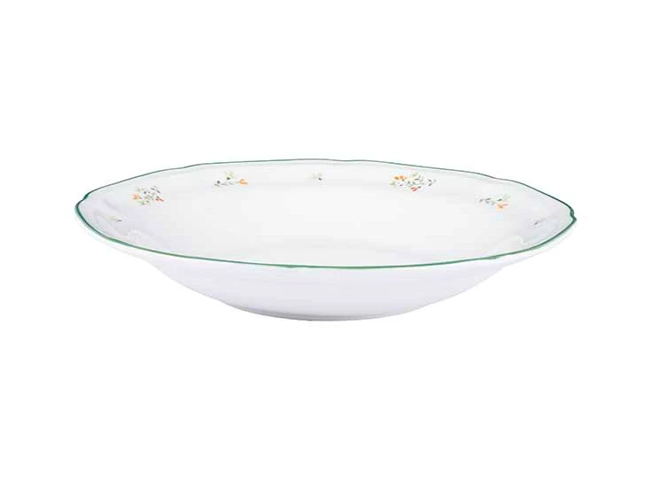 Bouquet diep bord d22.2cm aanzicht