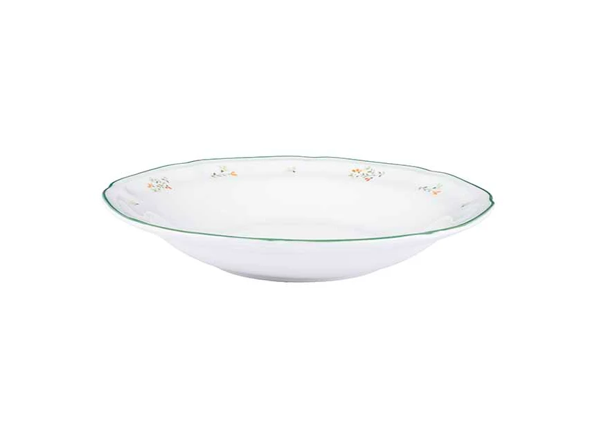 Bouquet diep bord d22.2cm aanzicht