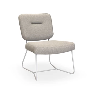 Bijzetzetel Kiko Plus K41 stof beige ingetrokken naad Bert Plantagie