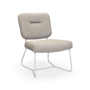 Bijzetzetel Kiko Plus K41 stof beige ingetrokken naad Bert Plantagie