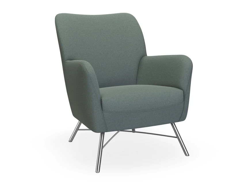 Bijzetzetel Bolero Four B32 stof blauw Bert Plantagie