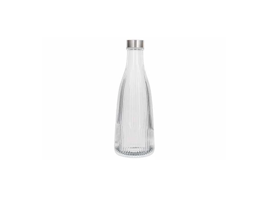 Atla fles 1l natural transparant met deksel