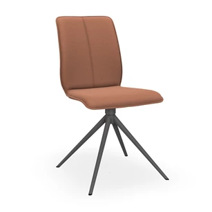 Stoel Tara Statief 816A stof terracotta stolpnaad Bert Plantagie