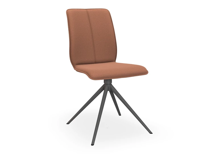 Stoel Tara Statief 816A stof terracotta stolpnaad Bert Plantagie