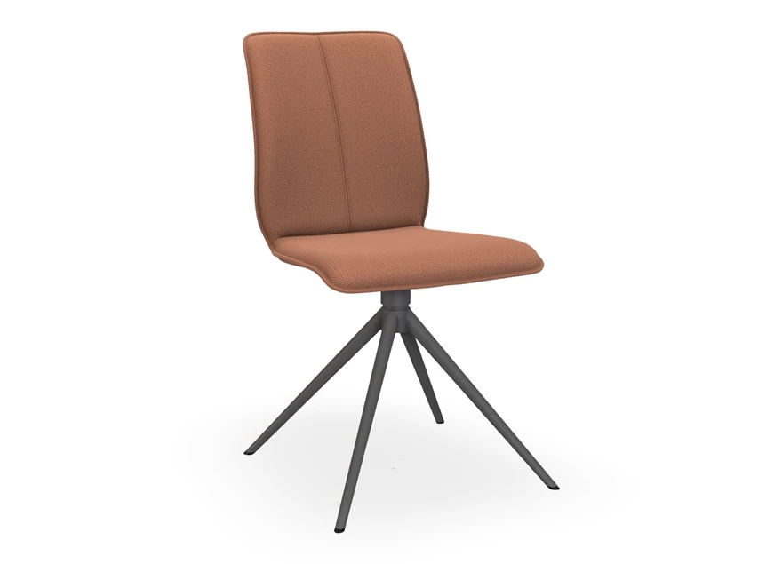 Stoel Tara Statief 816A stof terracotta stolpnaad Bert Plantagie