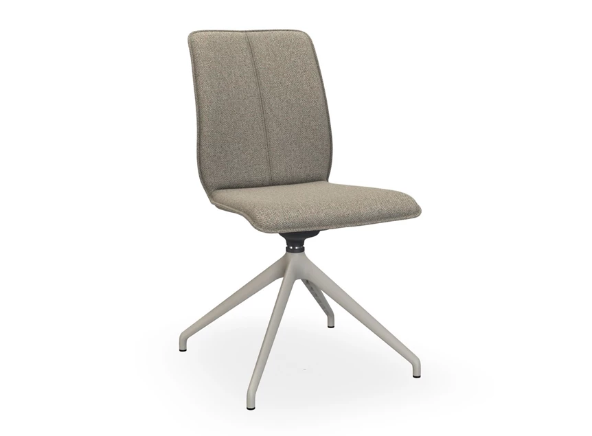 Stoel Tara Donna 819A stof beige stolpnaad Bert Plantagie