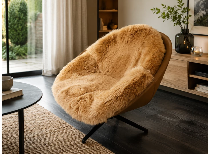 Bijzetzetel Desede Coco DS-265 combi schapenvacht leder