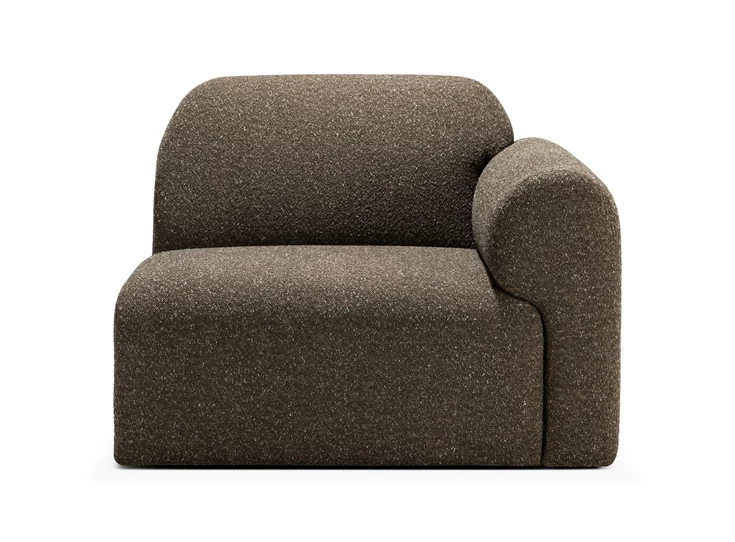 Sofa Bulky modulaire salon stof Cedar 1 seater arm left 21438 Ethnicraft