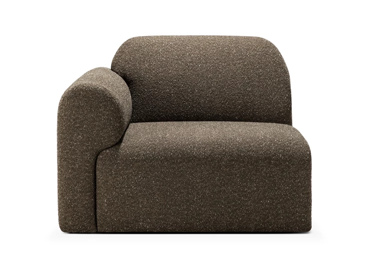 Sofa Bulky modulaire salon stof Cedar 1 seater arm right 21439 Ethnicraft