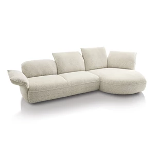 Salon Abby rond afsluitelement stof beige Koinor