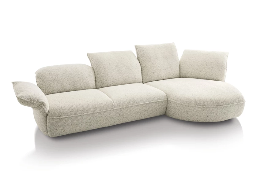 Salon Abby rond afsluitelement stof beige Koinor