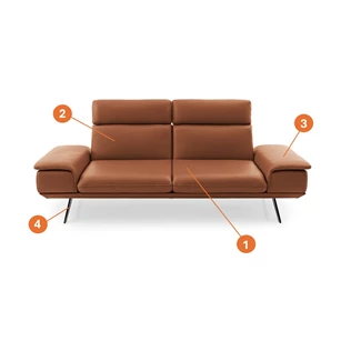Modulaire salon Elements sofa canapé rug 3 arm C Koinor