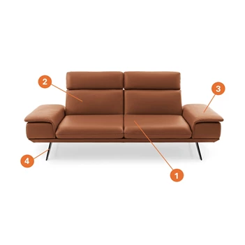 Modulaire salon Elements sofa canapé rug 3 arm C Koinor