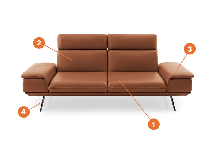 Modulaire salon Elements sofa canapé rug 3 arm C Koinor
