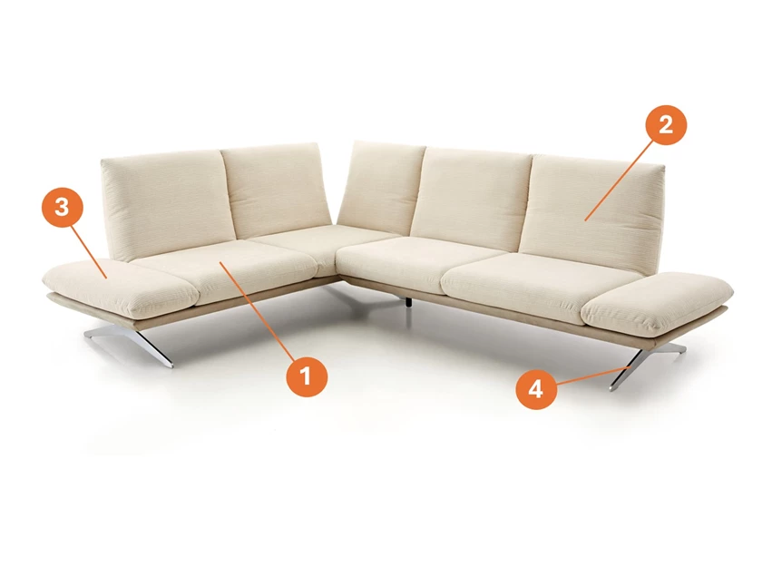 Modulaire salon Elements dormeuse rug 2 arm A Koinor