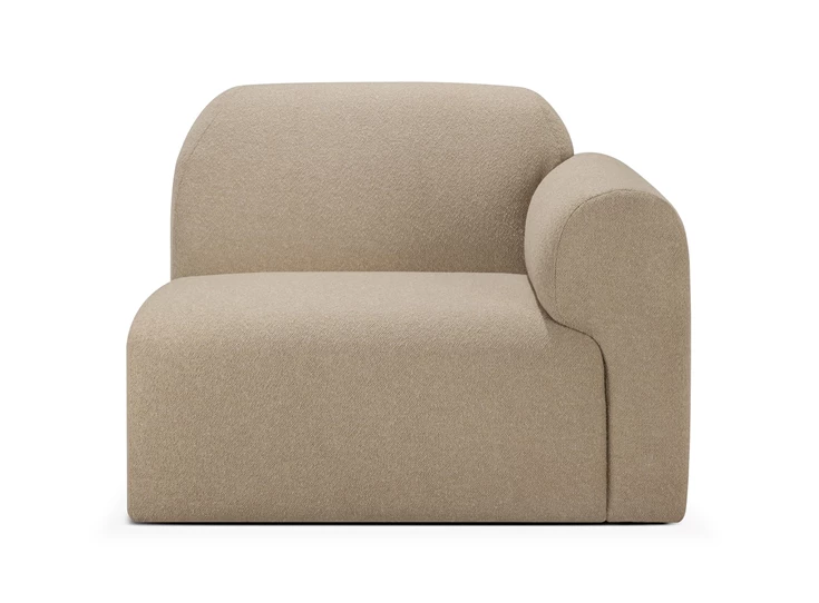 Sofa Bulky modulaire salon stof Almond 1 seater left 21445 Ethnicraft