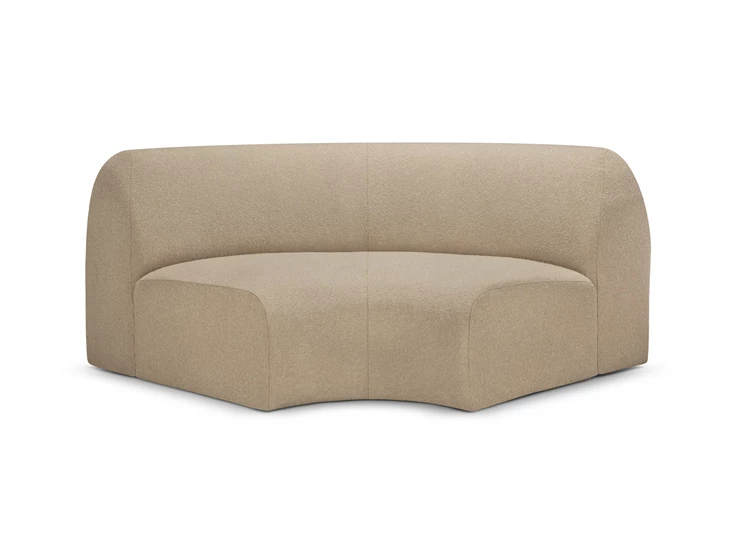 Sofa Bulky modulaire salon stof Almond round corner 90° 21448 Ethnicraft