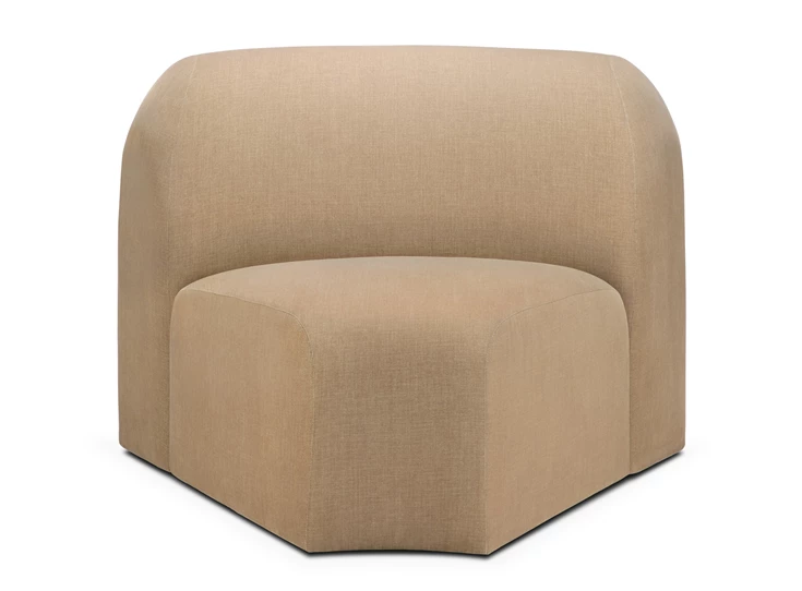 Sofa Bulky modulaire salon stof Light Sepia corner 45° 20019 Ethnicraft