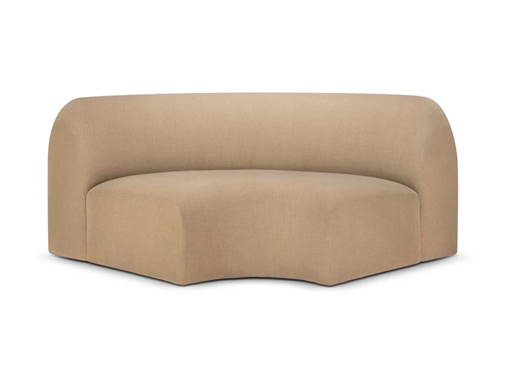 Sofa Bulky modulaire salon stof Light Sepia round corner 90° 20020 Ethnicraft